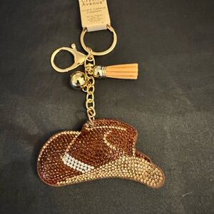 Gold and Brown Cowboy Hat Key Holder